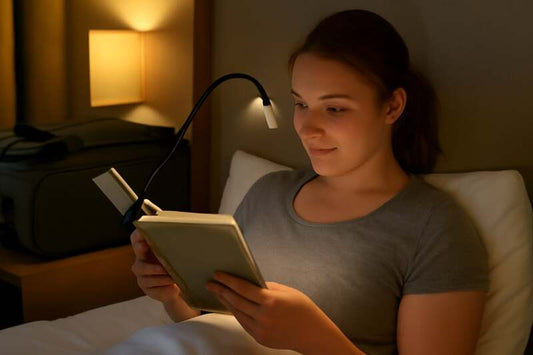 Oplaadbare Leeslamp – Perfect voor Reizen & Bed - Mvolo
